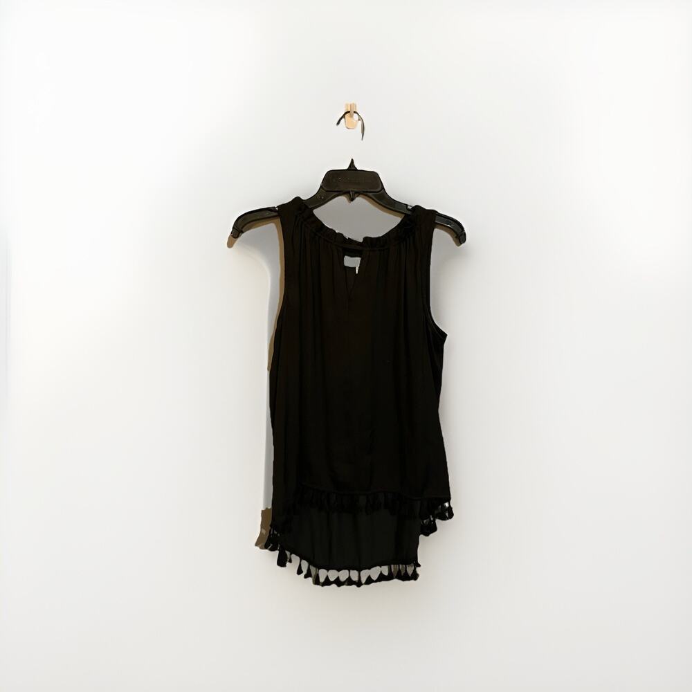Jennifer Lopez Black Sleeveless Tasse Shirt Top Size‎ Xs